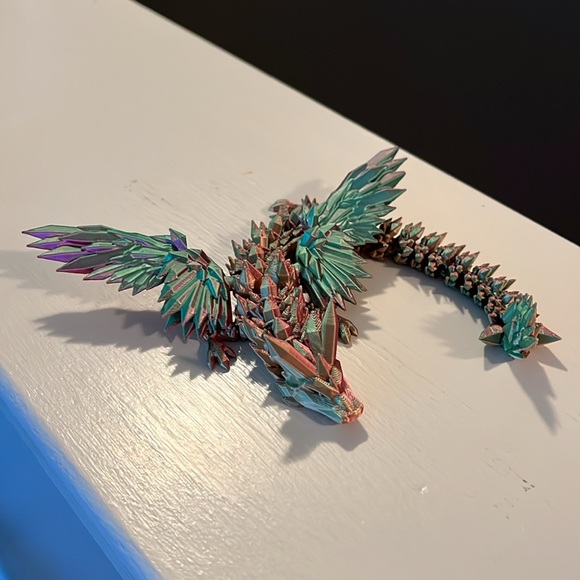 3D Printed Dragon, All Parts Movable - Picture 2 of 9